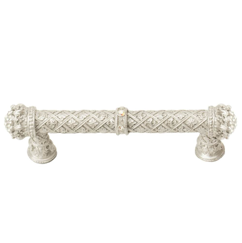 Carpe Diem Hardware - Carpe Diem 6329-23Cab Crowning Glory Queen Elizabeth Chrysalis Queen Elizabeth 4'' O.C. Pull W/ Swarovski Crystals - Chrysalis
