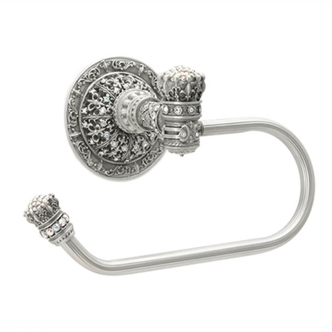 Carpe Diem Hardware - Queen Elizabeth Swing Tissue Smooth Ring Right w/ Swarovski Crystals - Chalice