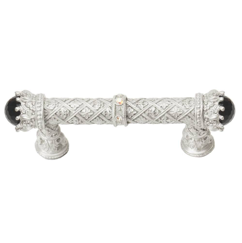 Carpe Diem Hardware - Carpe Diem 6528-23Cabox Crowning Glory Queen Penelope Chrysalis Queen Penelope 3'' O.C. Pull W/ Swarovski Crystals and Semi-Precious Stones - Chrysalis