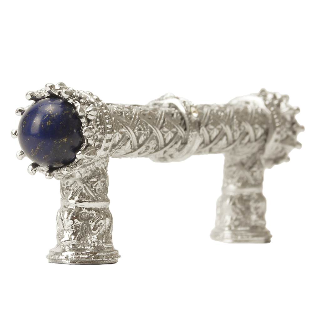 Carpe Diem 6528-24Clap Crowning Glory Queen Penelope Platinum Queen Penelope 3'' O.C. Pull W/ Swarovski Crystals and Semi-Precious Stones