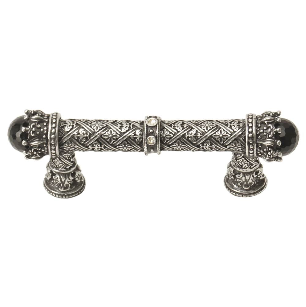 Carpe Diem Hardware - Carpe Diem 6528-9Cox Crowning Glory Queen Penelope Chalice Queen Penelope 3'' O.C. Pull W/ Swarovski Crystals and Semi-Precious Stones - Chalice