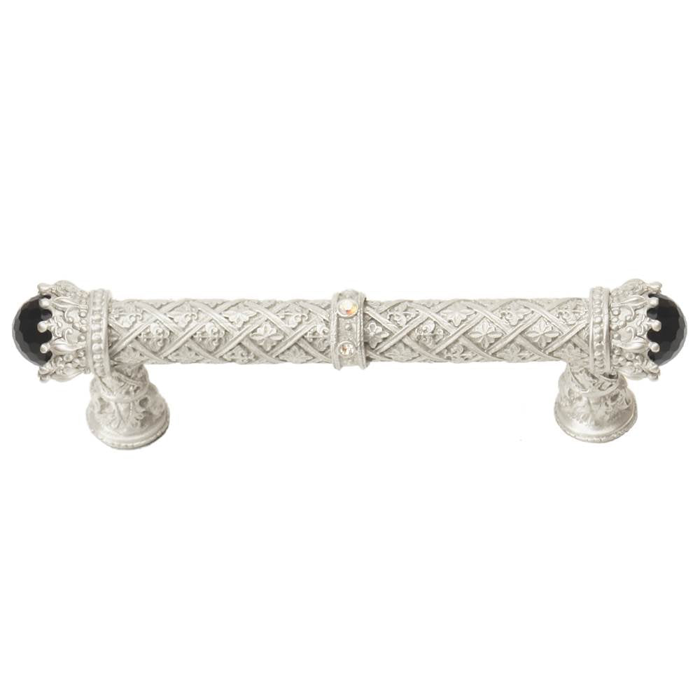 Carpe Diem Hardware - Carpe Diem 6529-23Cabox Crowning Glory Queen Penelope Chrysalis Queen Penelope 4'' O.C. Pull W/ Swarovski Crystals and Semi-Precious Stones - Chrysalis