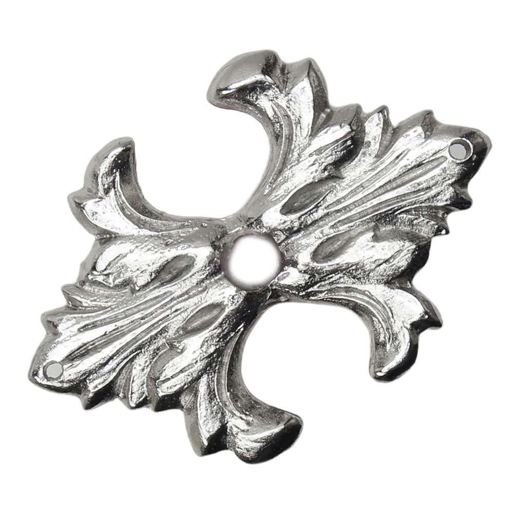 Carpe Diem Hardware - Acanthus Medium Escutcheon Renaissance Style In Platinum. - Platinum