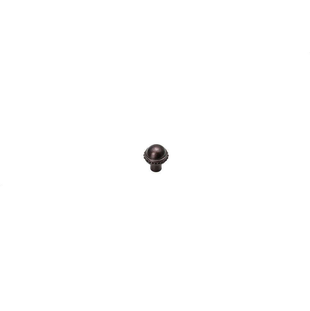 Carpe Diem Hardware - Classic Medium Round Knob w/ Beaded Rim - Bronze
