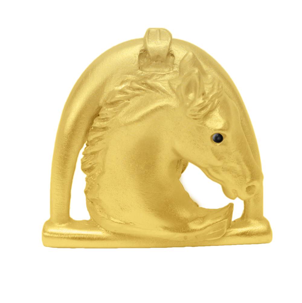 Horse In Stirrup w/ Strap Knob Right