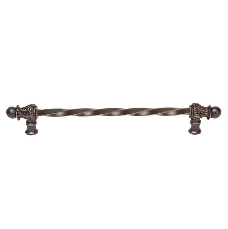 Carpe Diem Hardware - Acanthus 12'' O.C. (Approx.) With 3/8'' Twist Bar Long Pull Romanesque Style - Oil Rubbed Bronze