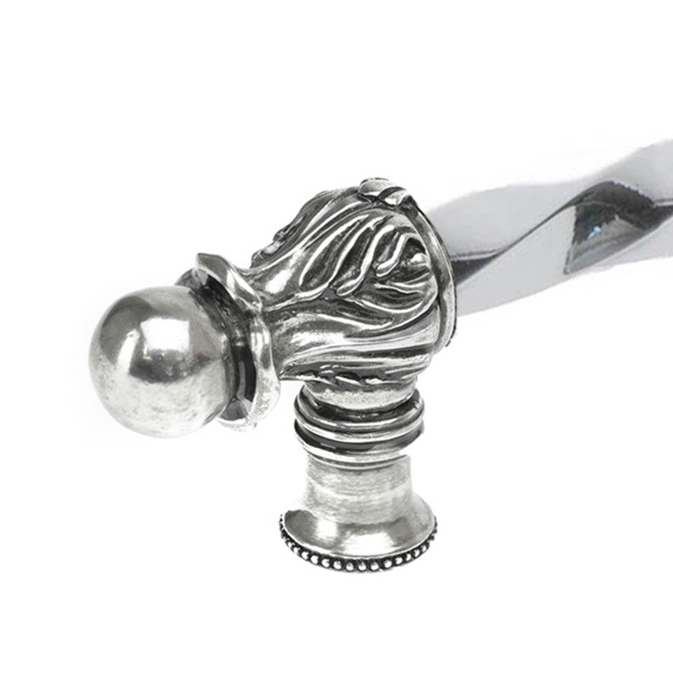 Acanthus 12'' O.C. (Approx.) With 3/8'' Twist Bar Long Pull Romanesque Style