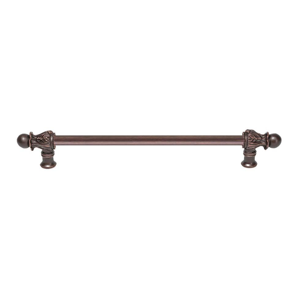 Carpe Diem Hardware - Acanthus 12'' O.C. {Approx.} w/ 1/2'' Round Smooth Bar Long Pull Romanesque Style - Gilded Mercury