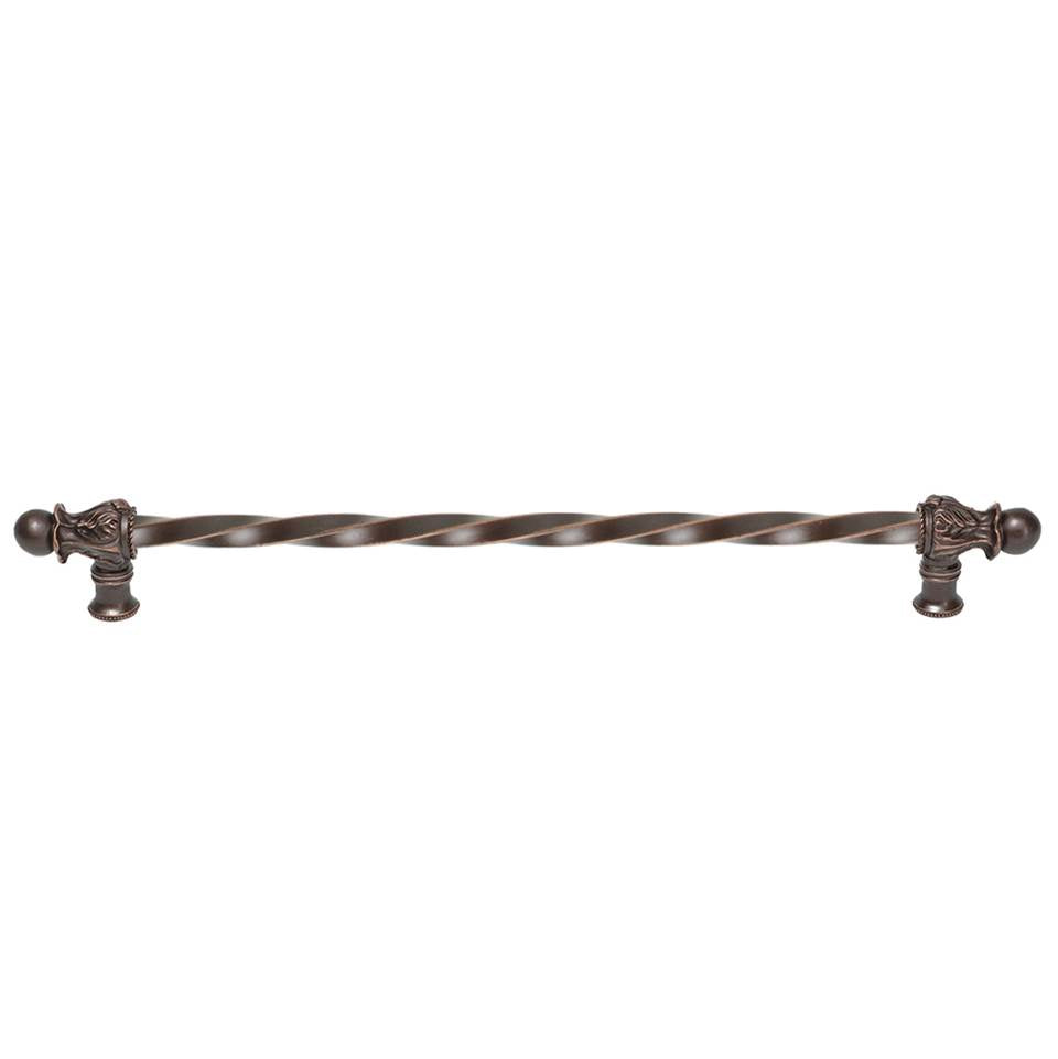 Carpe Diem Hardware - Acanthus 22'' O.C. (Approx.) With 3/8'' Twist Bar Long Pull Romanesque Style - Oil Rubbed Bronze