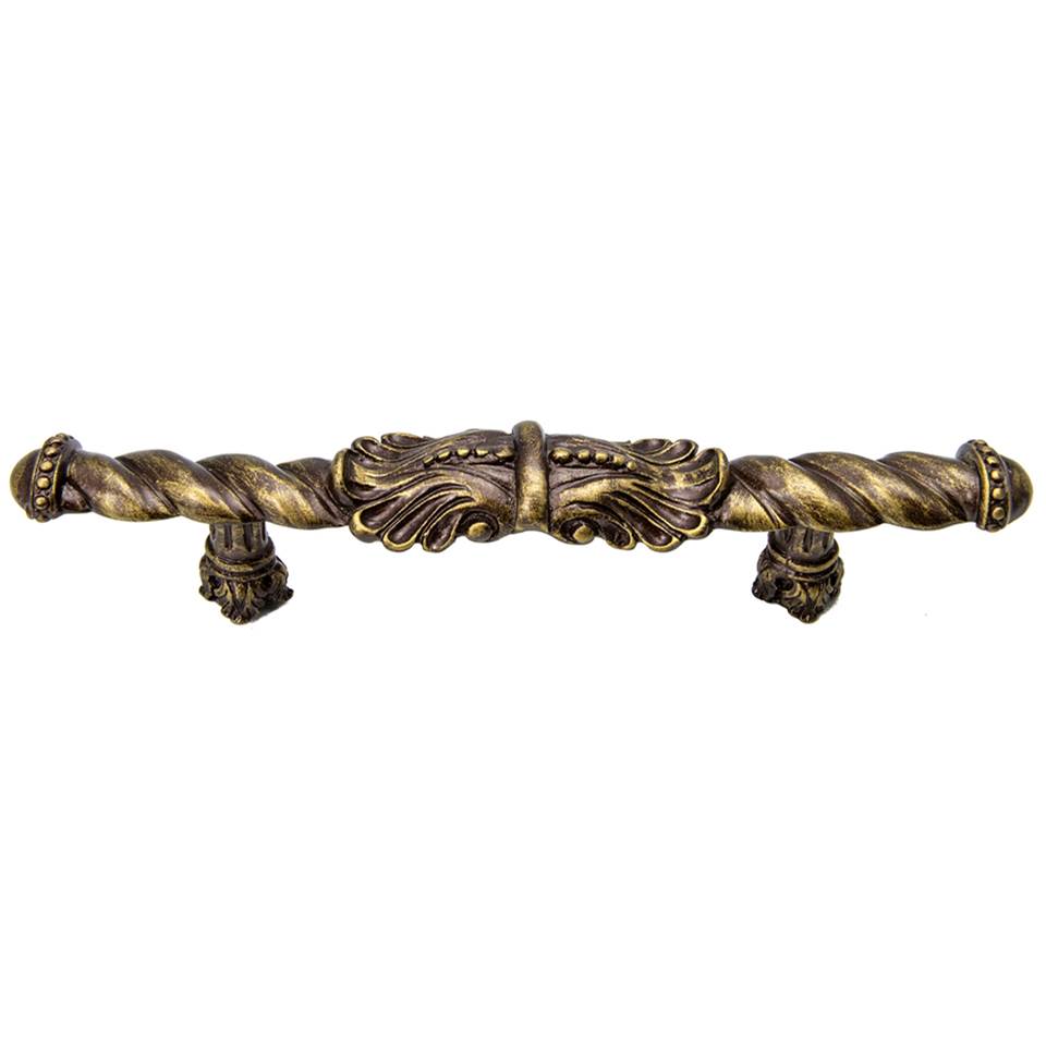 Carpe Diem Hardware - Acanthus 4'' O.C. Large Pull Romanesque Style In Antique Brass. - Antique Brass