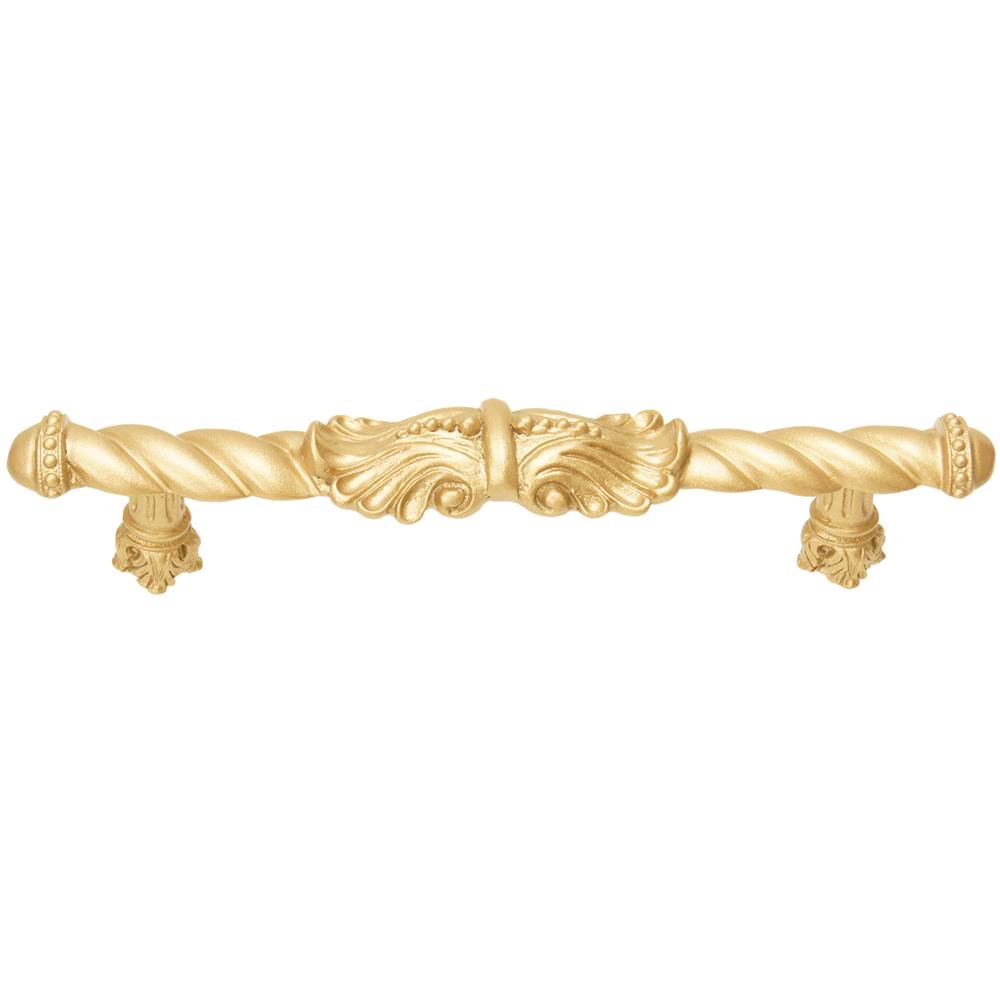 Carpe Diem Hardware - Acanthus 5'' O.C. Large Pull Romanesque Style In Soft Gold. - Soft Gold