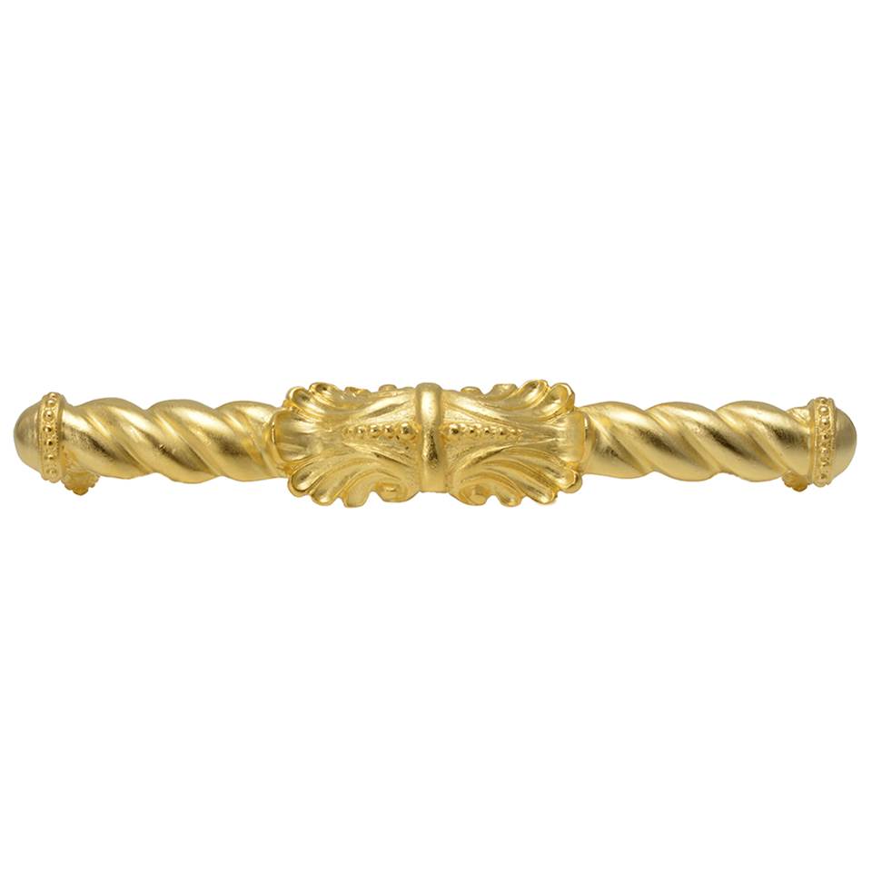 Carpe Diem Hardware - Acanthus 6'' O.C. Large Pull Romanesque Style In Gilded Mercury. - Gilded Mercury