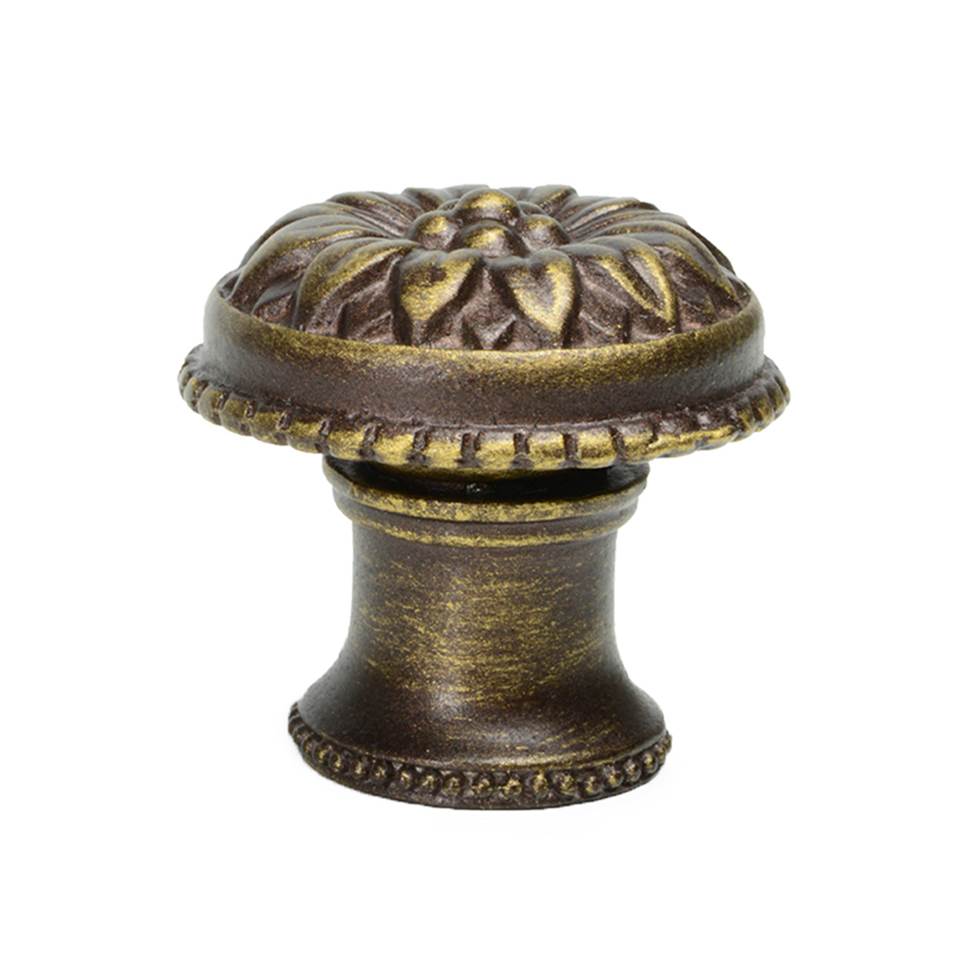 Acanthus Large Knob w/ Flared Foot Rosette Style