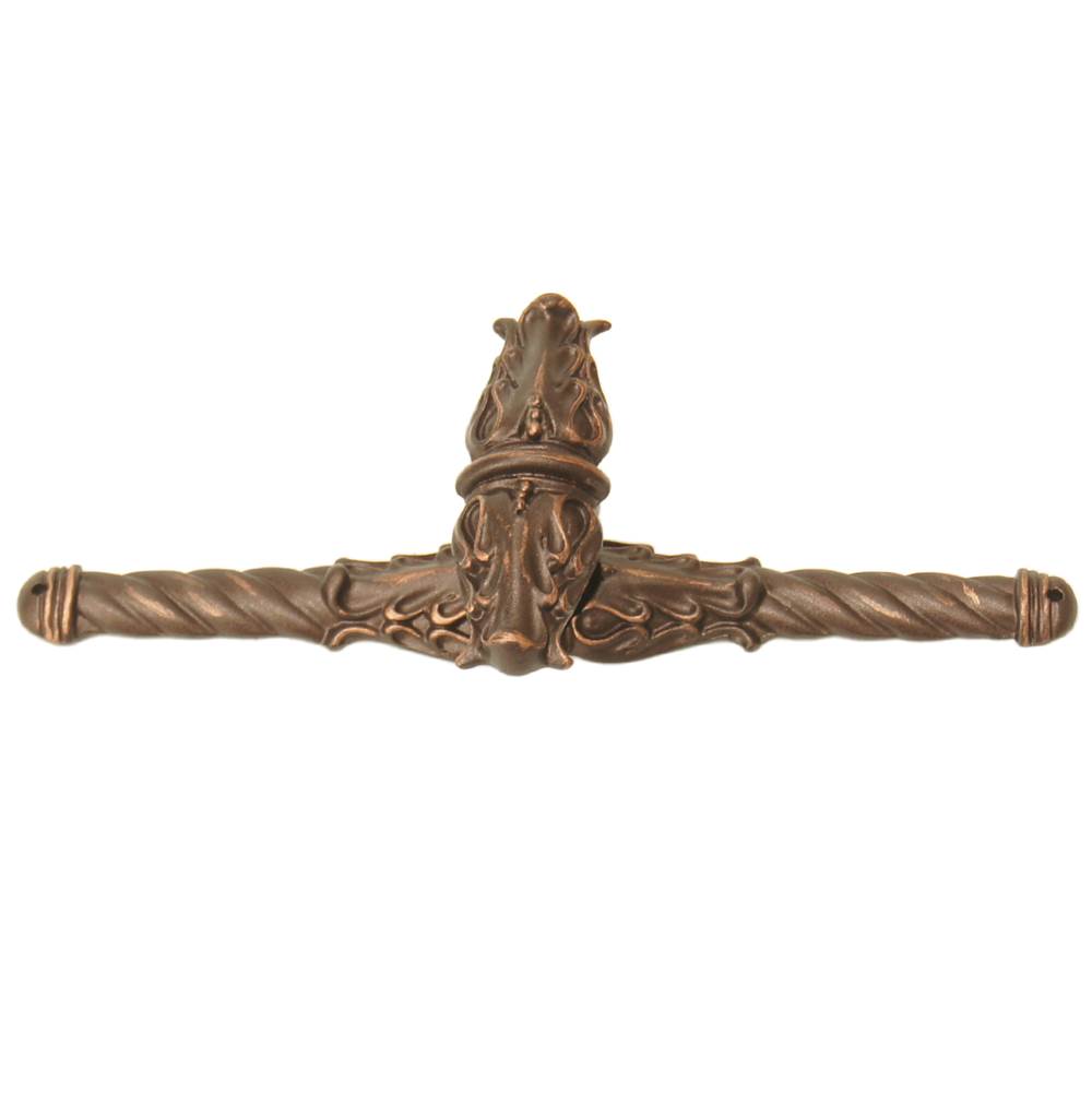 Carpe Diem Hardware - Acanthus Leave Large Knob w/ Rope Large Backplate Romanesque Style - Chrysalis