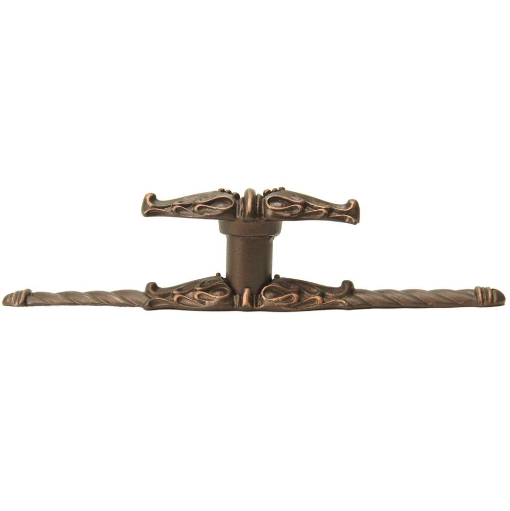 Acanthus Leave Large Knob w/ Rope Large Backplate Romanesque Style