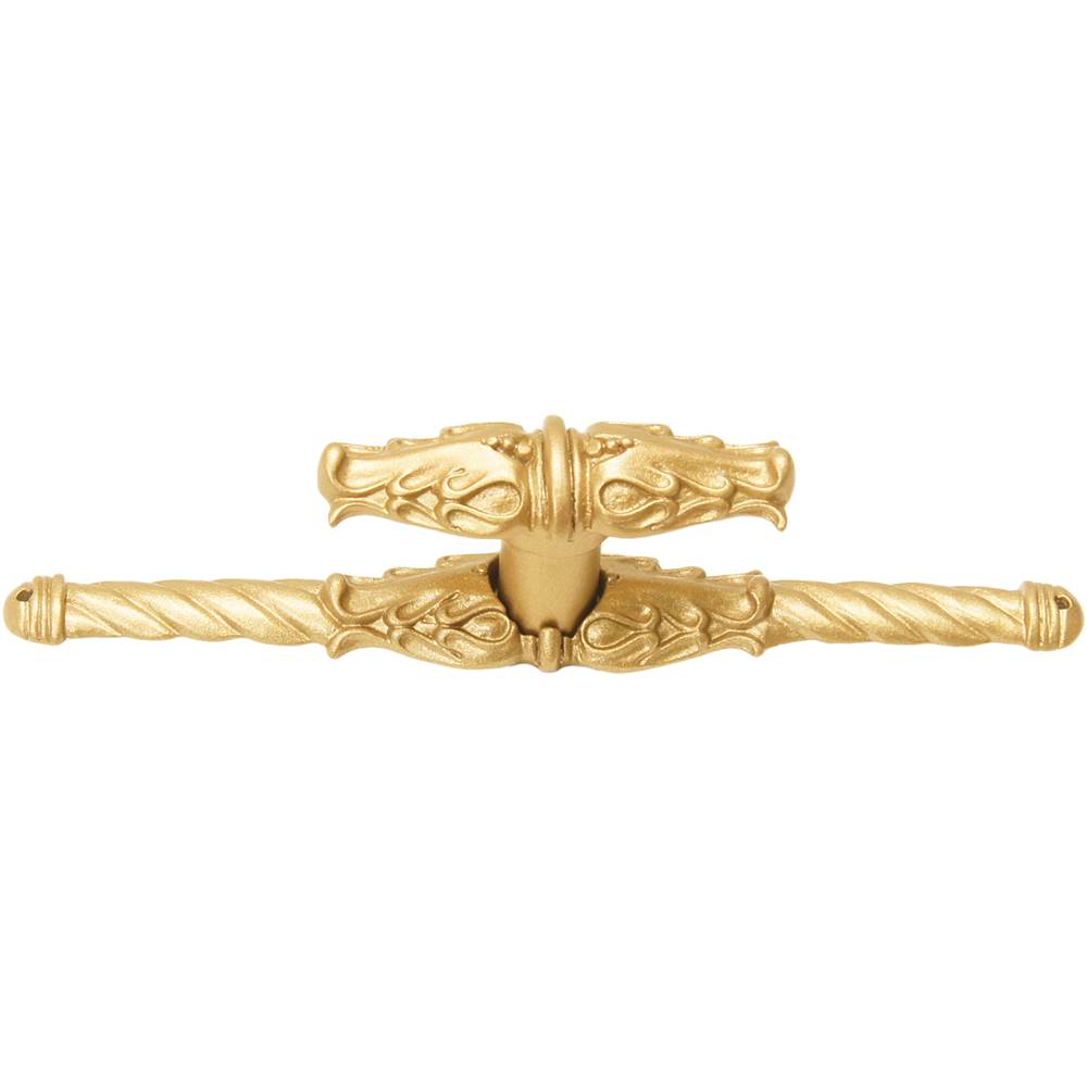 Carpe Diem Hardware - Carpe Diem Hardware Leave Large Knob W/ Rope Large Back Plate Romanesque Style Finished In Soft Gold. - Soft Gold