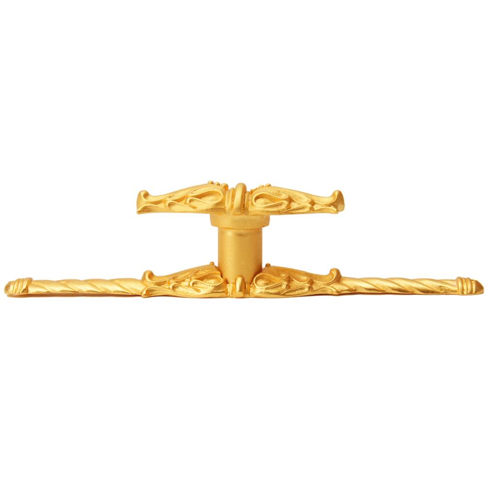 Acanthus Leave Large Knob w/ Rope Large Backplate Romanesque Style