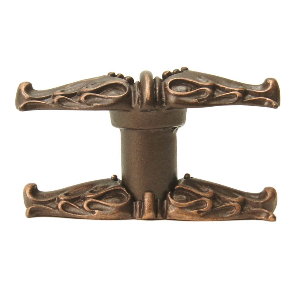 Acanthus Leave Large Knob w/ Rope Small Backplate Romanesque Style