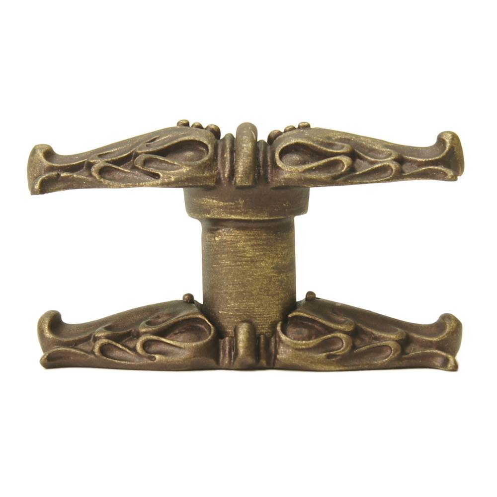 Acanthus Leave Large Knob w/ Rope Small Backplate Romanesque Style