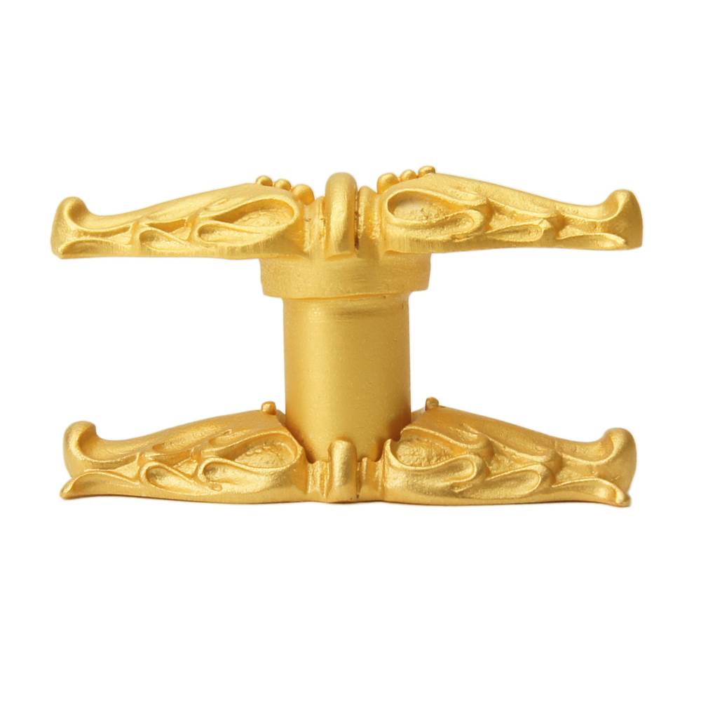 Acanthus Leave Large Knob w/ Rope Small Backplate Romanesque Style