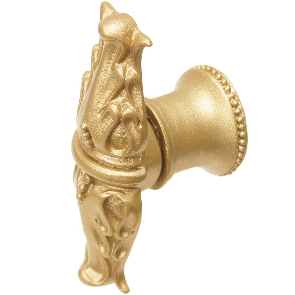 Acanthus Leaves Large Knob w/ Flared Foot Romanesque Style