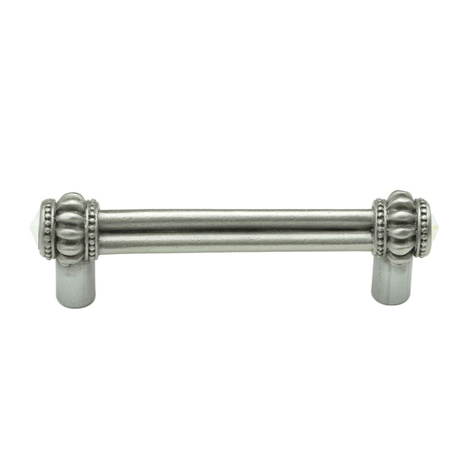Cache Double 3'' O.C. Pull With 2 Rivoli Swarovski Aurore Boreale Crystals