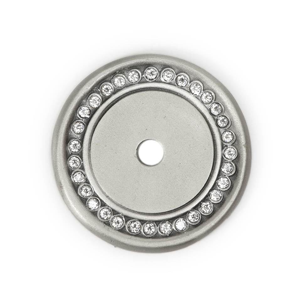 Carpe Diem Hardware - Cache Round Escutcheon w/ Swarovski Crystals - Soft Gold