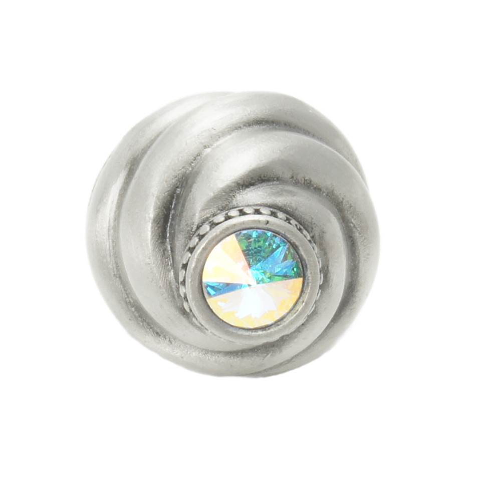 Cache Knob With Swarovski Aurore Boreale Crystals
