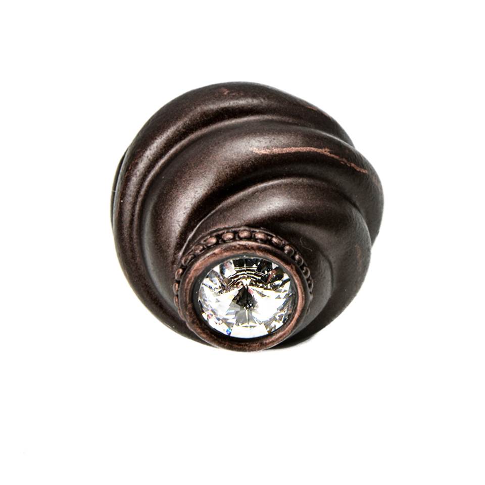 Cache Knob With Swarovski Clear Crystals