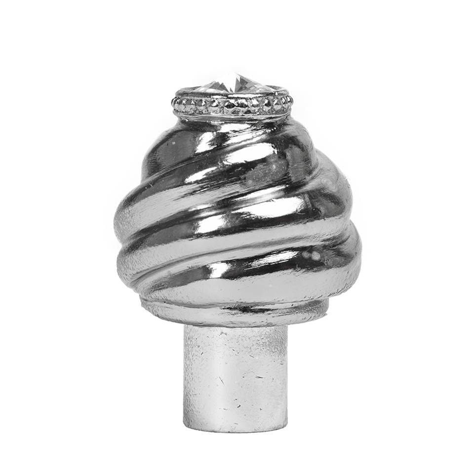 Cache Knob With Swarovski Clear Crystals