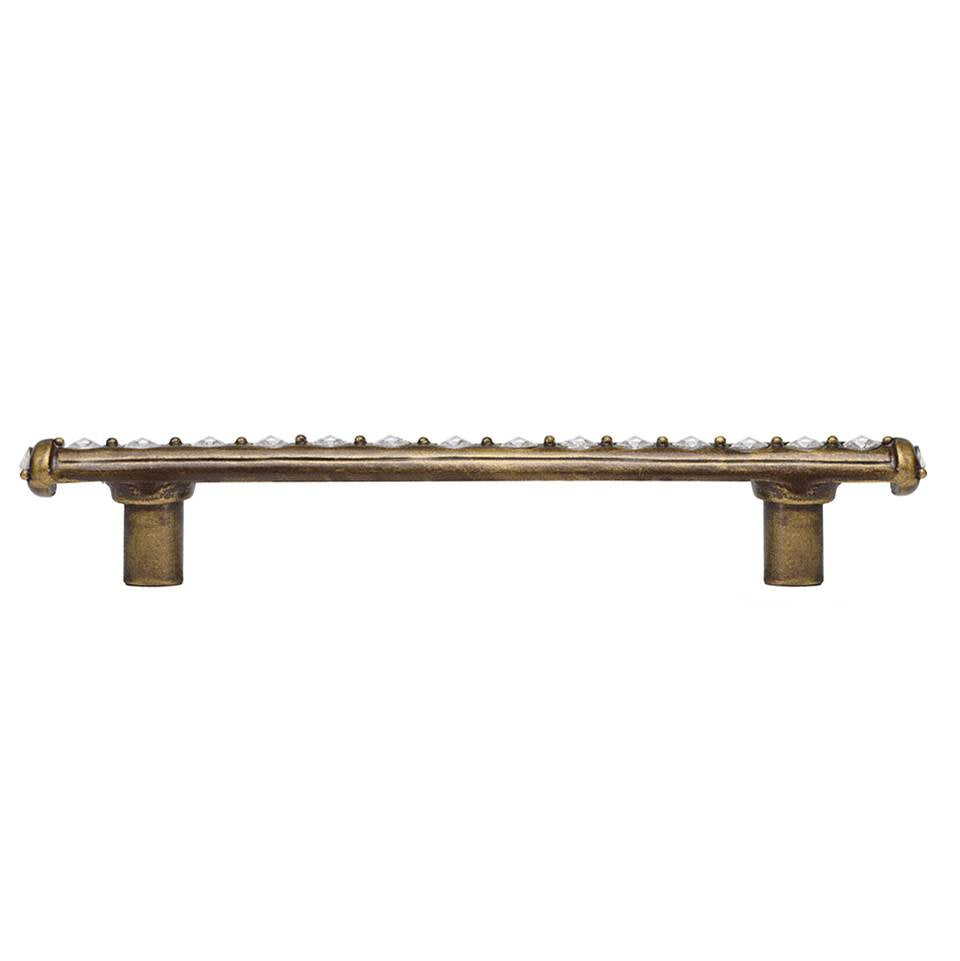 Cache 4'' O.C. Pull With Center Of Swarovski Clear Crystals