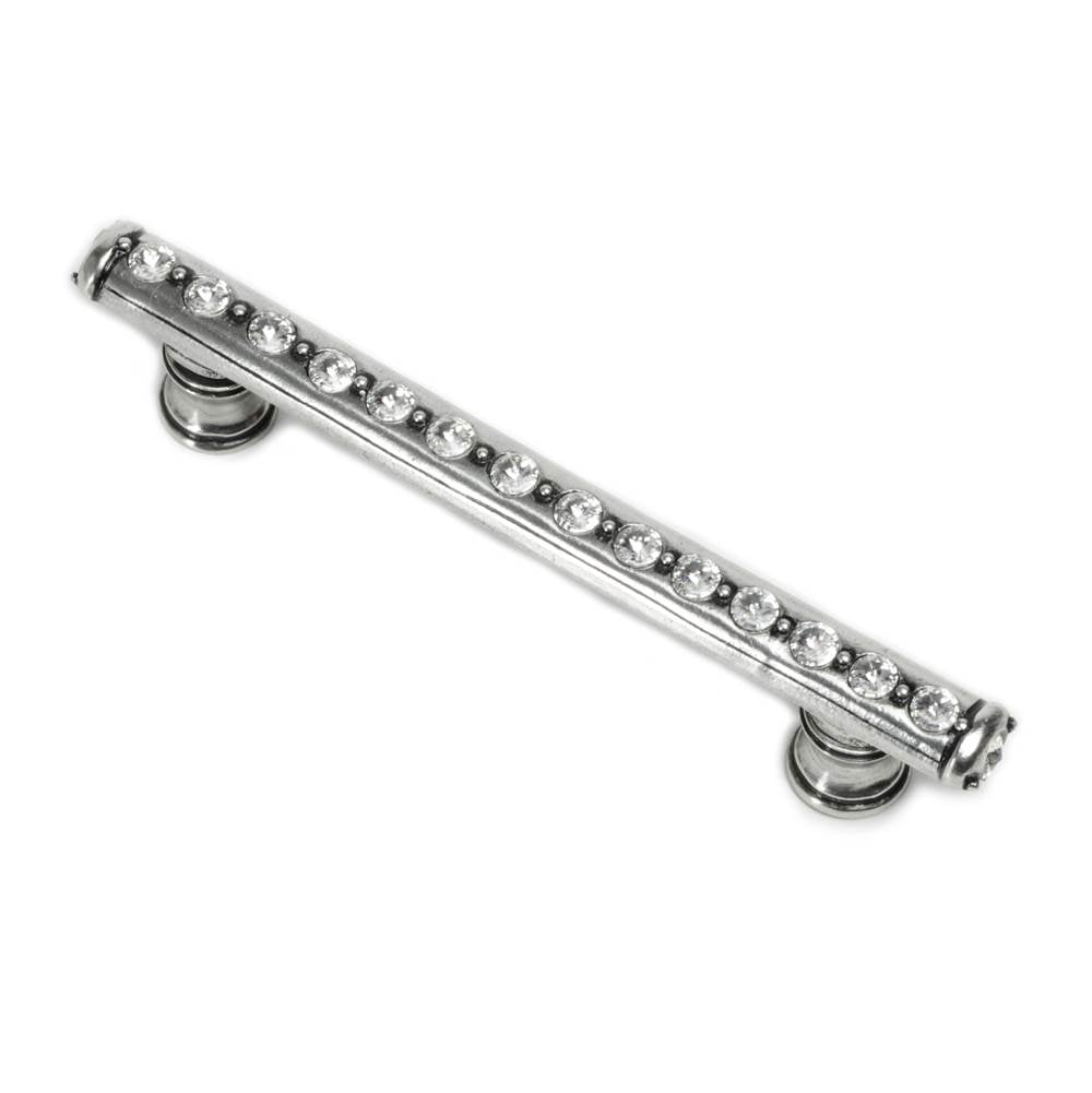 Carpe Diem Hardware - Cache 4'' O.C. Pull w/ Flared Feet w/ Center Of Swarovski Crystals - Chalice
