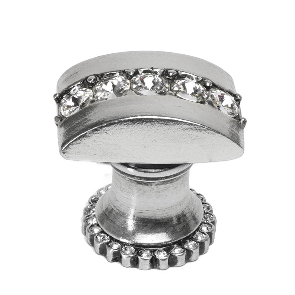 Carpe Diem Hardware - Charlemagne Large Escutcheon w/ Large Fleur De Lys On Ends - Antique Brass