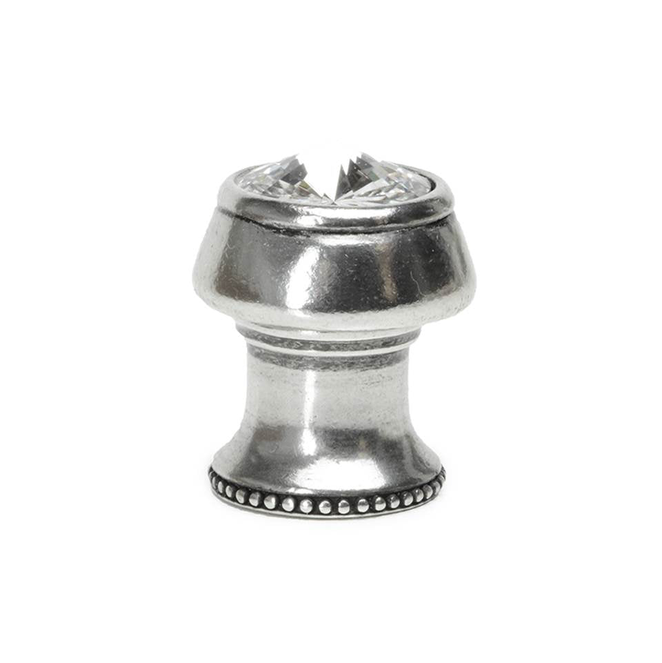 Carpe Diem Hardware - Cache Round Knob w/ Flared Foot w/ An Rivoli Swarovski Crystals - Chalice