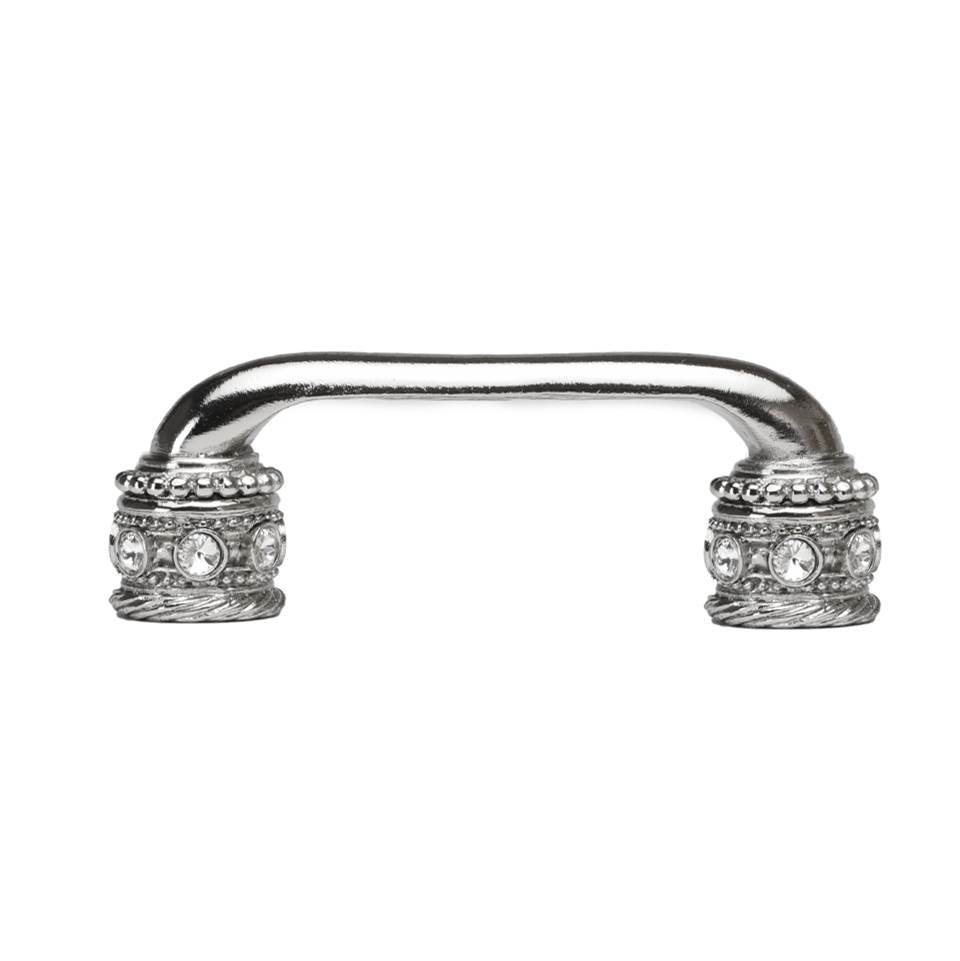 Cache 3'' O.C. Pull With Swarovski Clear Crystals and Sleeves In Satin.