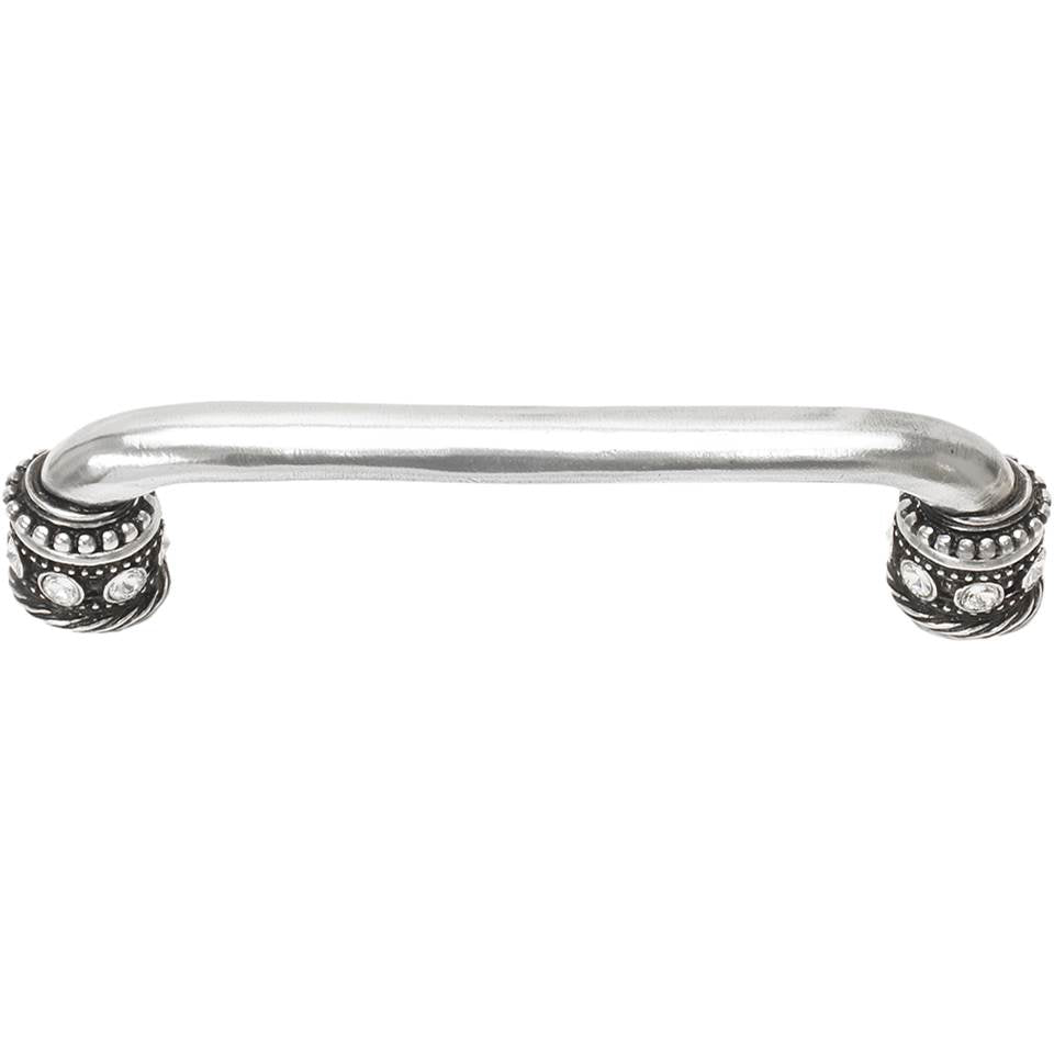 Carpe Diem Hardware - Cache 5'' O.C. Pull With Swarovski Clear Crystals and Sleeves In Chalice. - Chalice