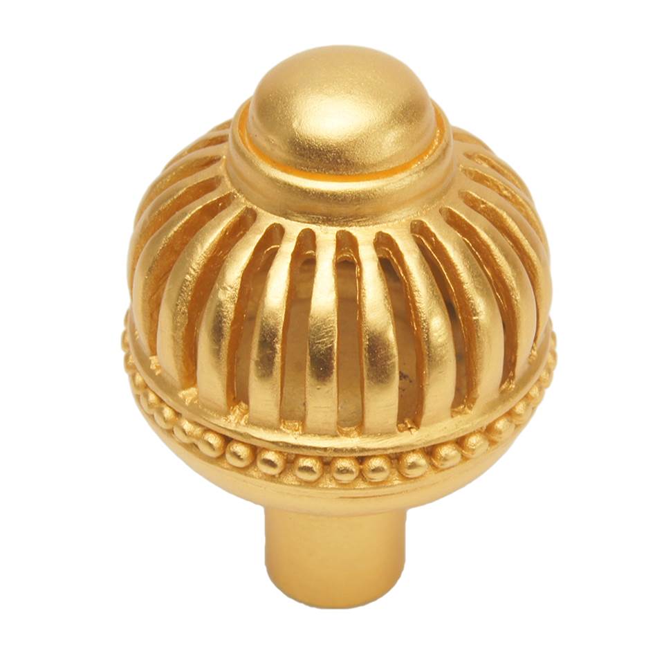 Carpe Diem Hardware - Cricket Cage Large Round Knob - Gilded Mercury