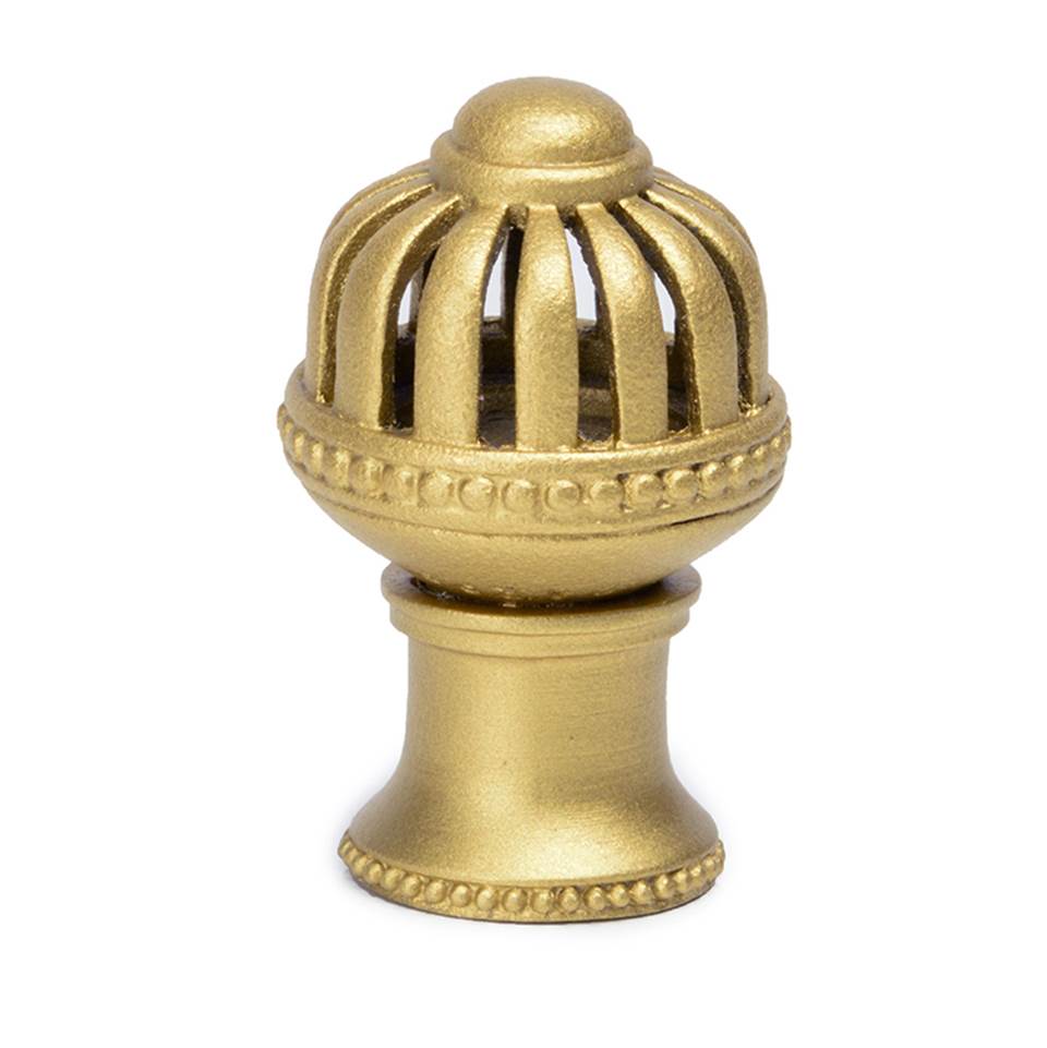 Carpe Diem Hardware - Cricket Cage Medium Round Knob With Flared Foot In Soft Gold. - Soft Gold