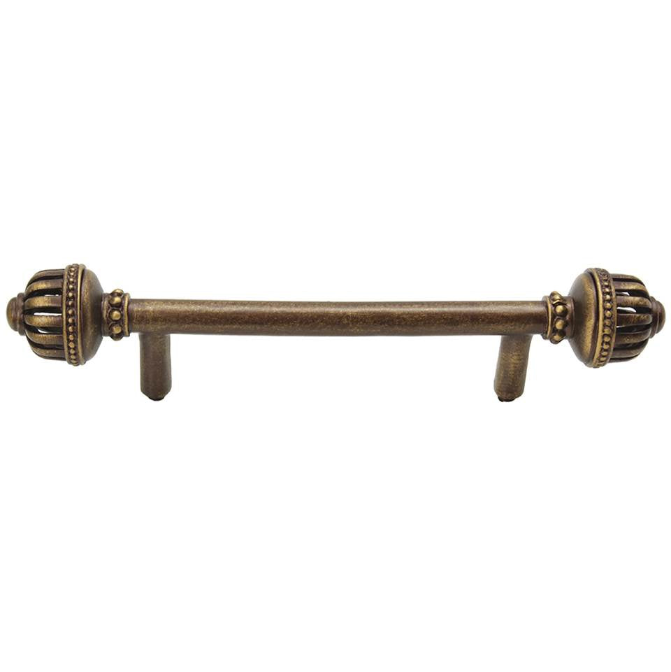 Carpe Diem Hardware - Cricket Cage Large 4'' O.C. Pull In Antique Brass. - Antique Brass