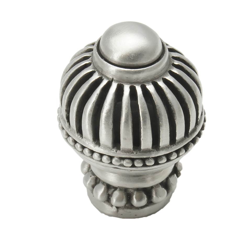 Carpe Diem Hardware - Cricket Cage Large Round Knob w/ Beaded Base - Chrysalis