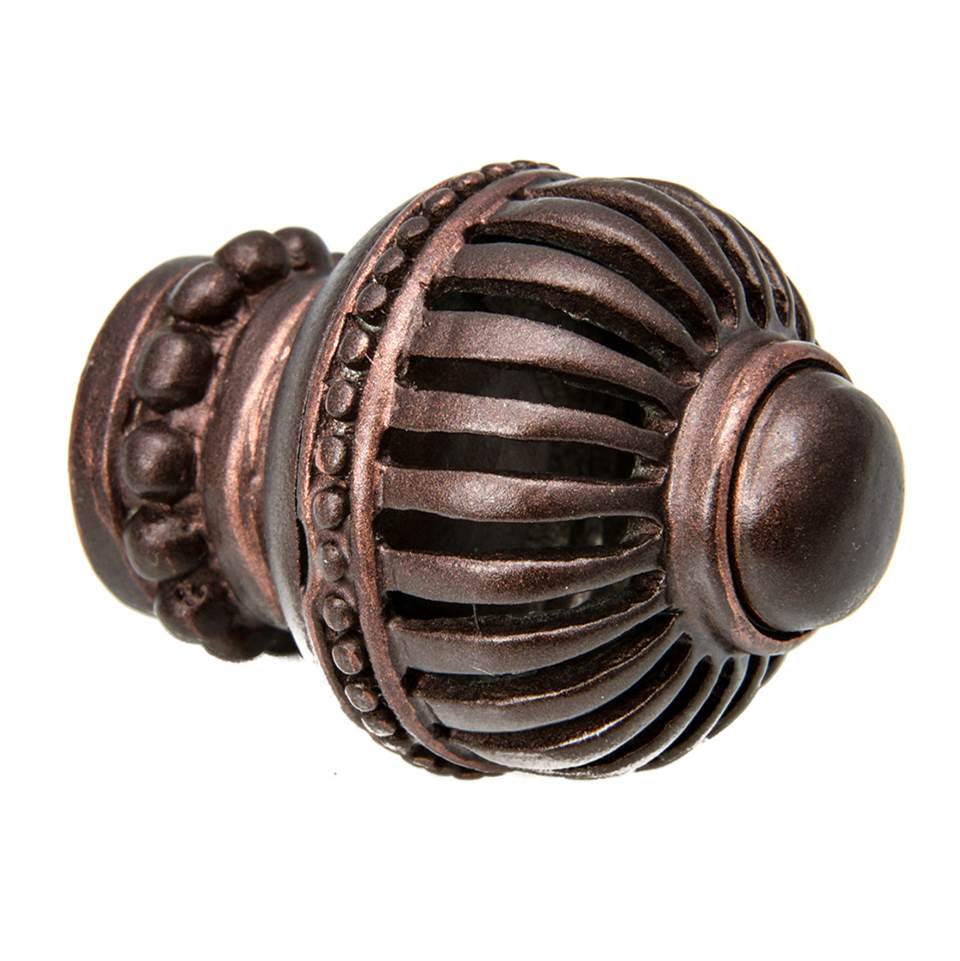 Cricket Cage Large Round Knob w/ Beaded Base