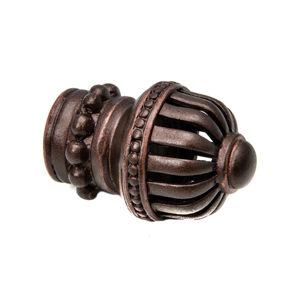 Cricket Cage Medium Round Knob w/ Beaded Base