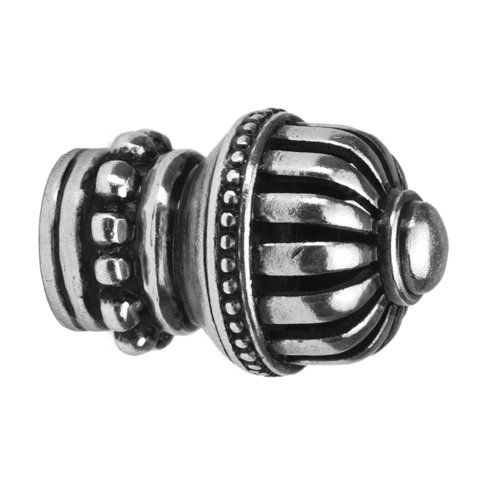 Cricket Cage Medium Round Knob w/ Beaded Base