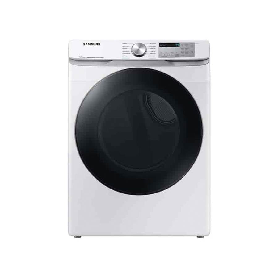 Samsung - Smart Front Load Gas Dryer with Steam SanitizePlus, 7.5 cu-ft - White