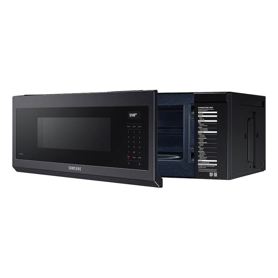 Smart OTR with Wi-Fi, Voice Control and Superior Hood Performance and Power, Black Stainless Steel, 1.1 cu-ft