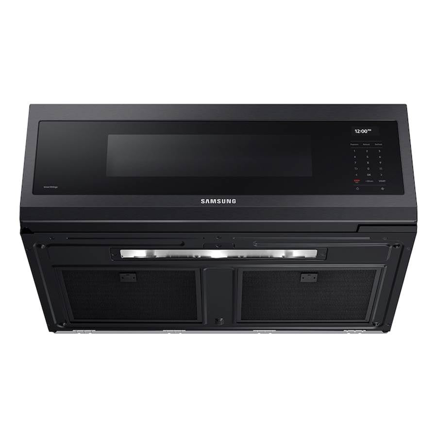 Smart OTR with Wi-Fi, Voice Control and Superior Hood Performance and Power, Black Stainless Steel, 1.1 cu-ft