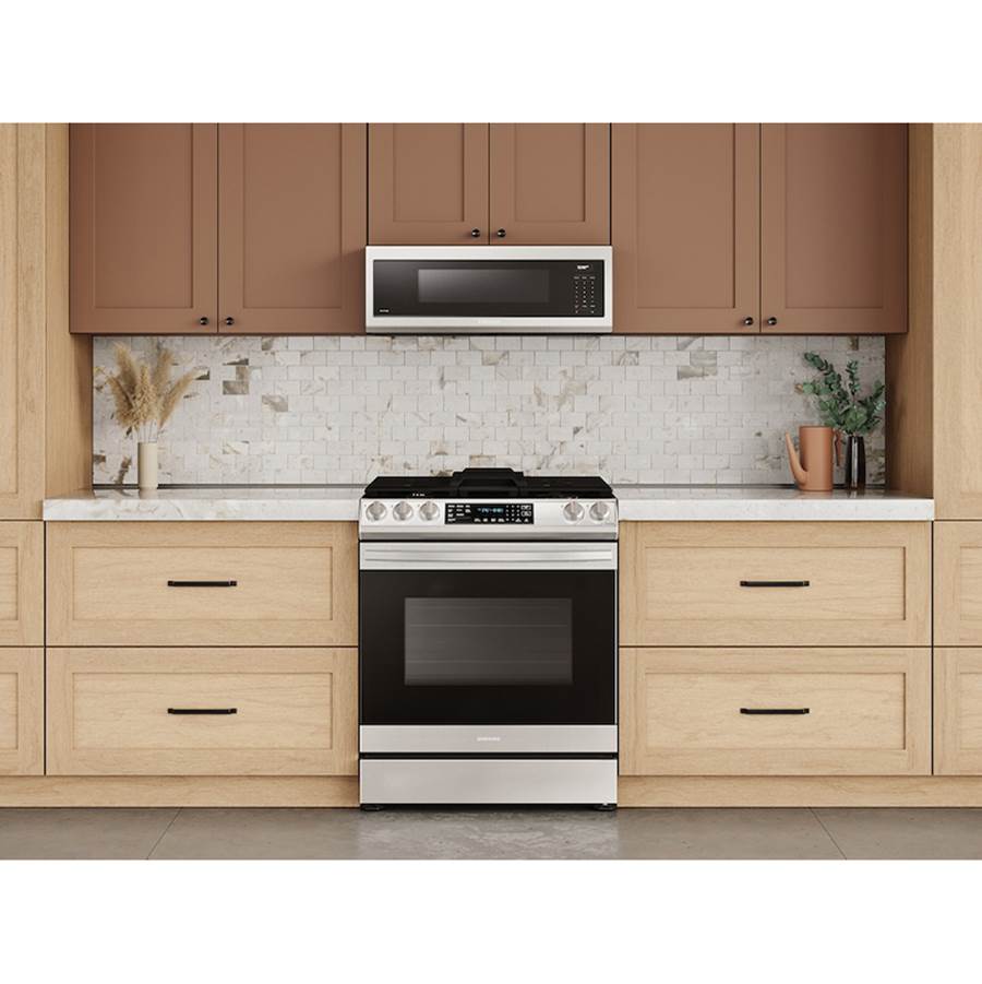 Smart OTR with Wi-Fi, Voice Control and Superior Hood Performance and Power, Black Stainless Steel, 1.1 cu-ft