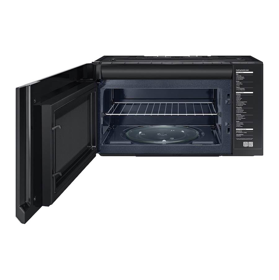 Sensor Cook, Ceramic Enamel Interior, LED Cooktop Light, Glass Touch Controls, Simple Clean Filter, Recessed Handle, 2.1 cu-ft