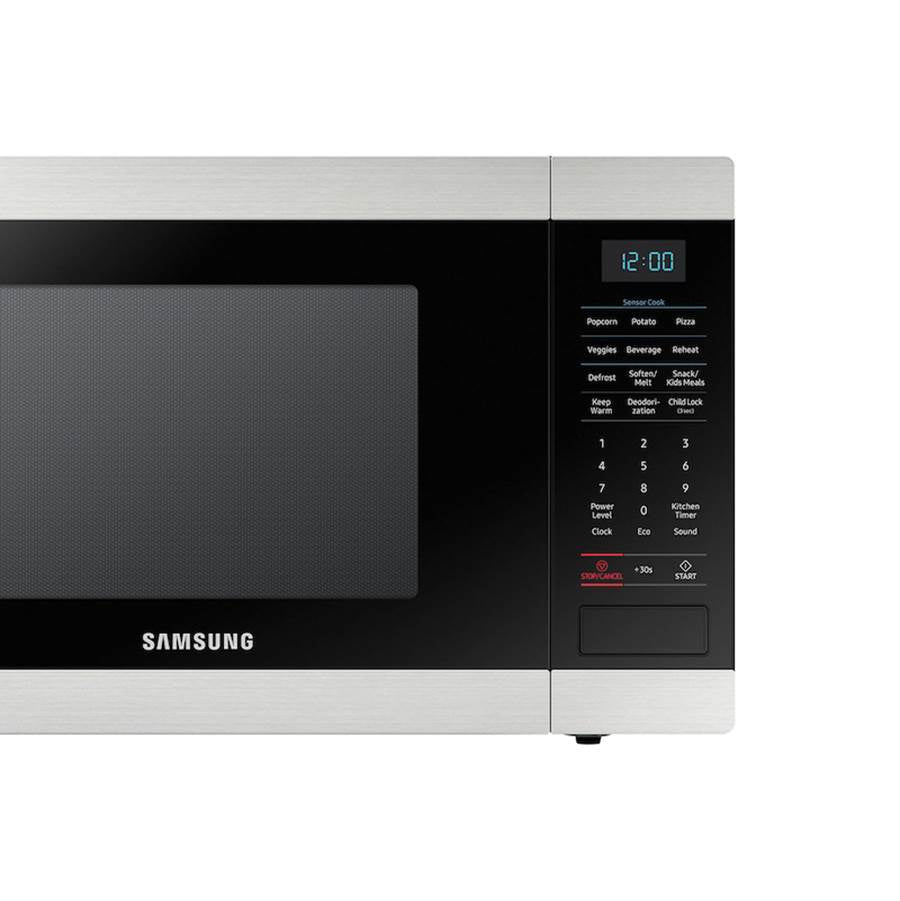 Sensor Cook, Ceramic Enamel Interior, Stainless Steel, Matching Trim Kit Available (MA-TK8020TS), Large, 1.9 cu-ft