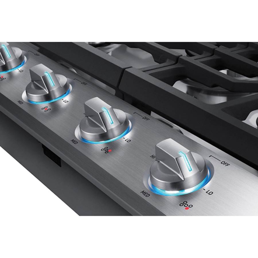 Five Burners, 1-19000 Power Burner, 1-13000 Power Burner, 2-9.50, 1-5000 Simmer, Illuminated Knobs, Aluminum Griddle, Wi-Fi, 30''